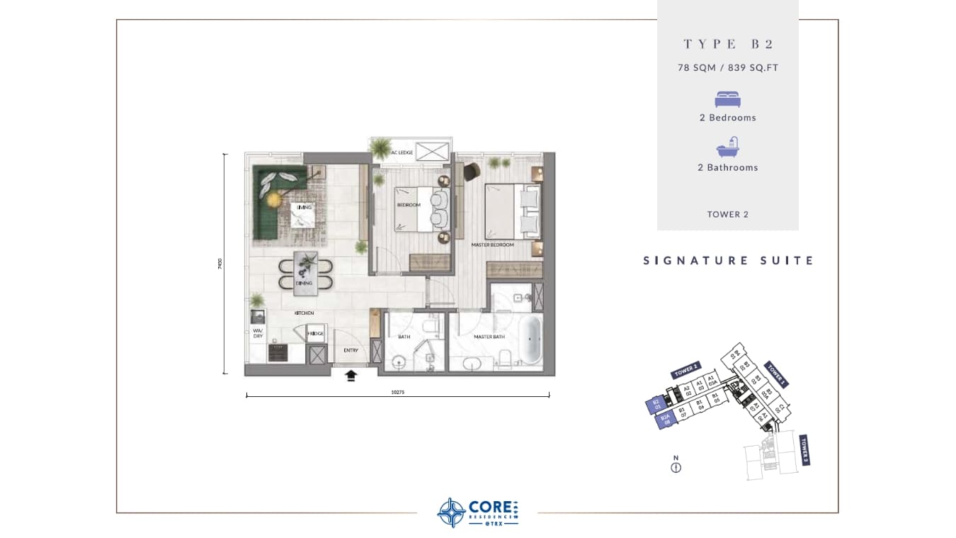 Core Residence Layout Plan